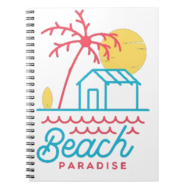 Beach paradise anteckningsbok (Framsidan)