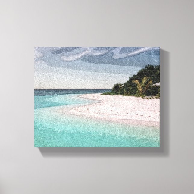 Beach, Paradise, Island Canvastryck (Framsida)