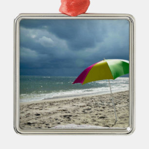 Beach Parbrella Square Julgransprydnad Metall