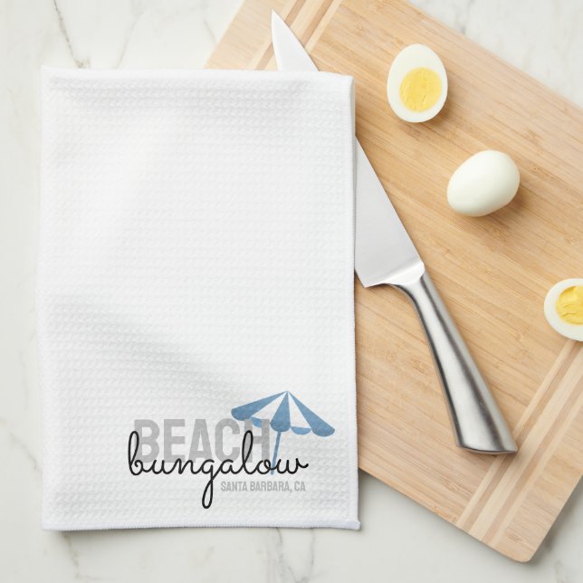 Beach Parbrella Vacation Rental - Kitchen Towel Kökshandduk (Vikt i Fjärdedel)