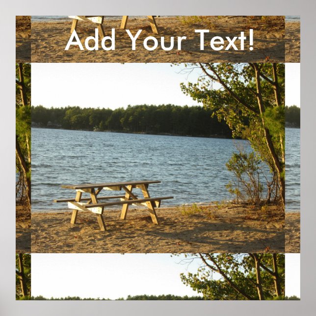 Beach Park Bench Poster (Framsidan)