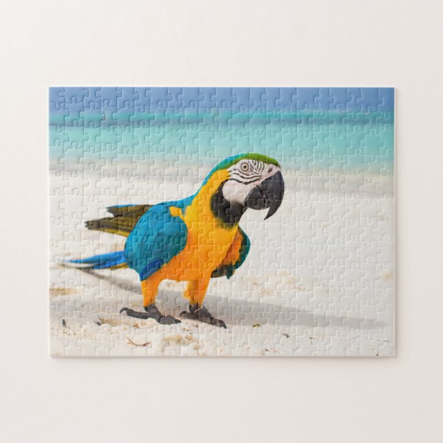 Beach Parrot Pussel (Horisontell)