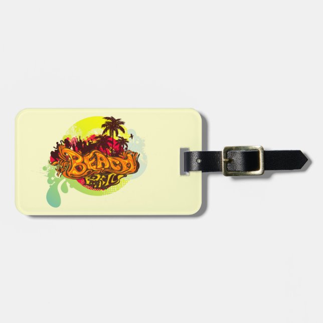 Beach Party Bagagebricka (Horisontell Framsida)