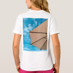 Beach party blues sol Sea parbrella pop färg T Shirt