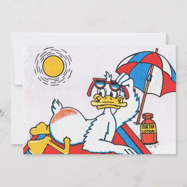 Beach Party Inbjudan (Framsida)