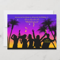 Beach Party-inbjudan