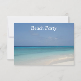 Beach Party Inbjudningar