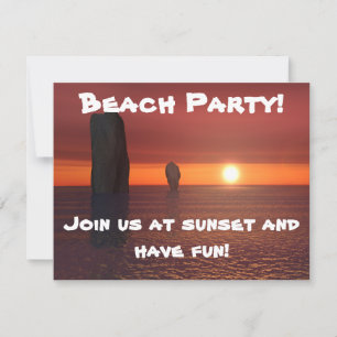 Beach Party! Inbjudningar