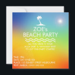 BEACH PARTY INBJUDNINGAR<br><div class="desc">Underbarare inbjudan till alla pojkar och flickor,  anpassa den efter dina behov.</div>