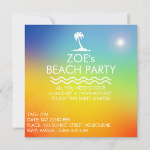 BEACH PARTY INBJUDNINGAR