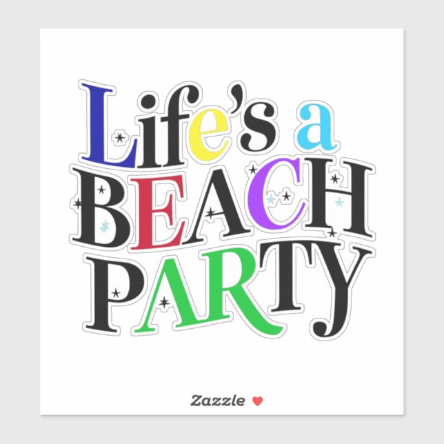 BEACH PARTY KLISTERMÄRKEN (Ark)