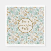Beach Party Papper Napkins, Standard Luncheon