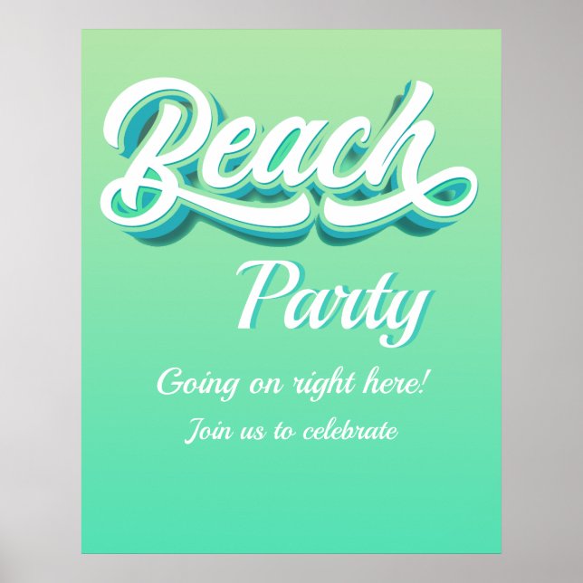 Beach Party Poster (Framsidan)