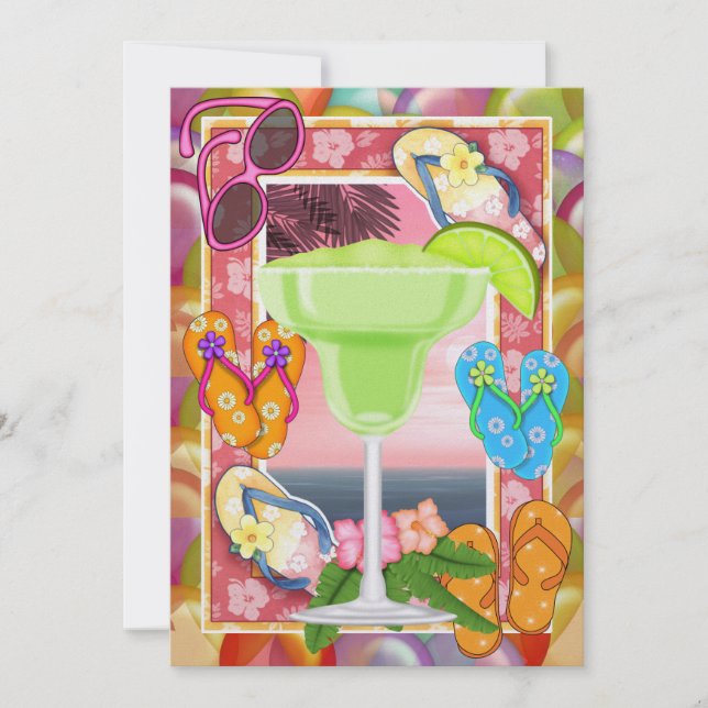 Beach Party - SRF Inbjudningar (Framsida)