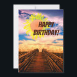 Beach Pathway Birthday Card Inbjudningar<br><div class="desc">Ett födelsedagskort som låter din älskade veta att de gör dig stolt!</div>