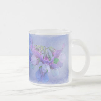 Beach Pea Flowers Frostad Glasmugg