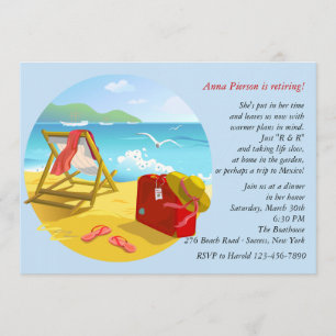 Beach Pension Party-inbjudan Inbjudningar