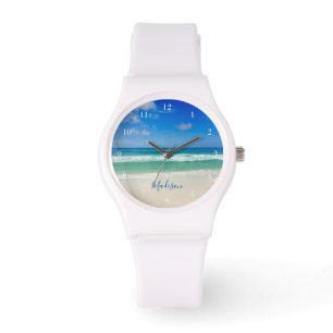 Beach Photo BeSnyval Ocean Vinkar Personlig Armbandsur