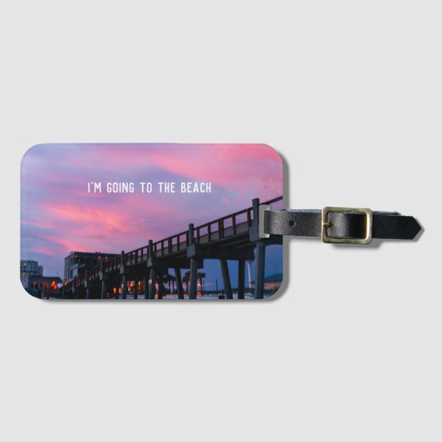 Beach Photo Gift med reseoffert Bagagebricka (Framsida horisontal)
