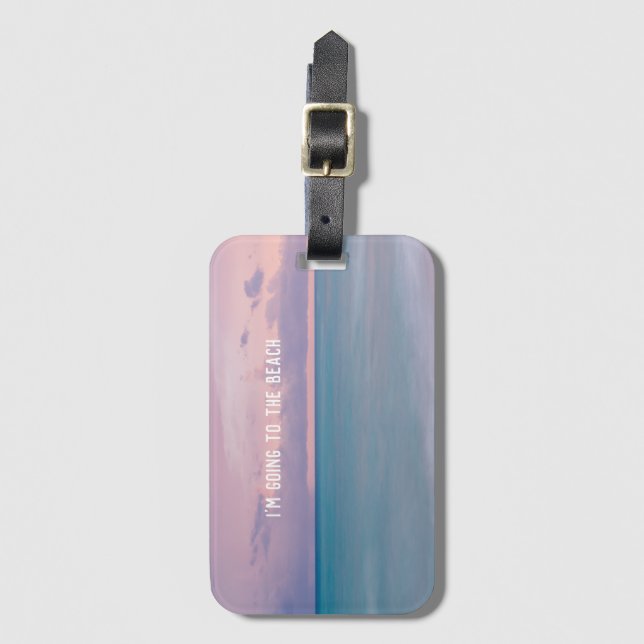 Beach Photo Gift med reseoffert Bagagebricka (Framsida vertikal)