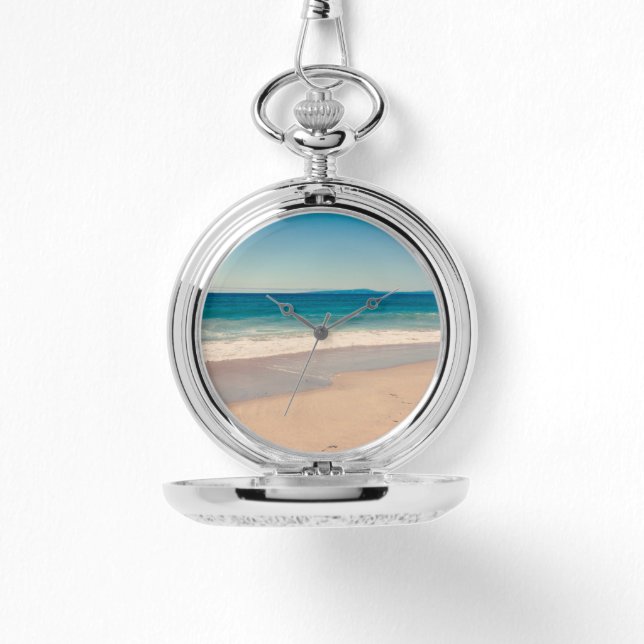 Beach Photo Ocean Blue Scenia Armbandsur (Framsida)