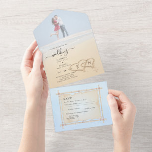 Beach Photo Wedding Investigation OSA Menu Hearts