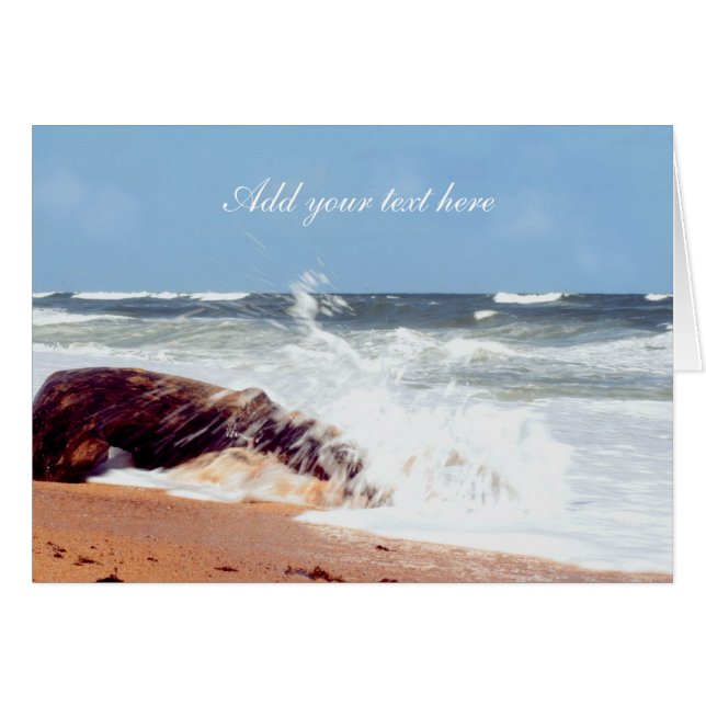 Beach Photography-Log Hälsningskort (Framsidan Horizontal)