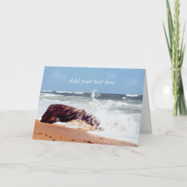 Beach Photography-Log Kort (Framsida)
