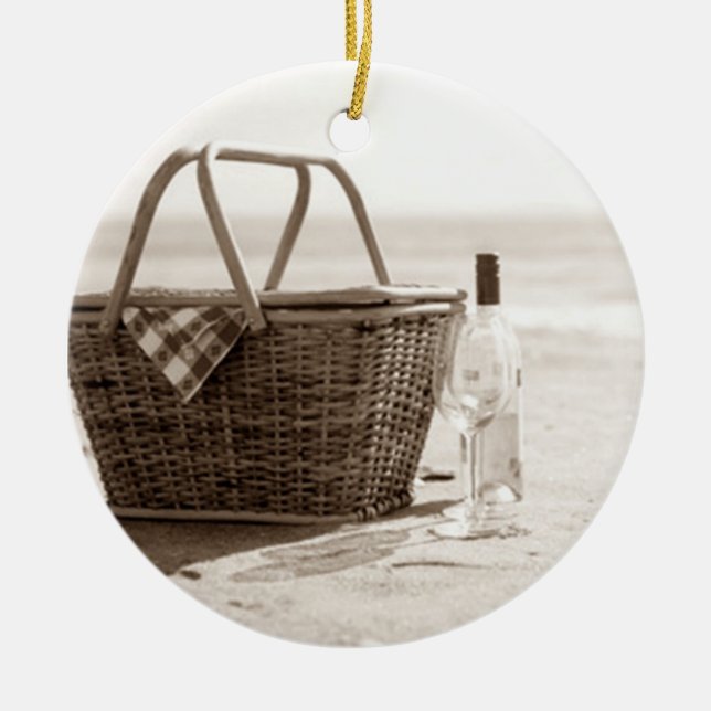 **BEACH PICNIC** CHRISTMAS ORNATION JULGRANSPRYDNAD KERAMIK (Framsidan)