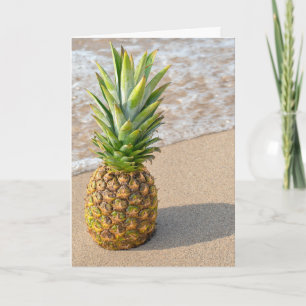 Beach Pineapple Friends födelsedag Kort