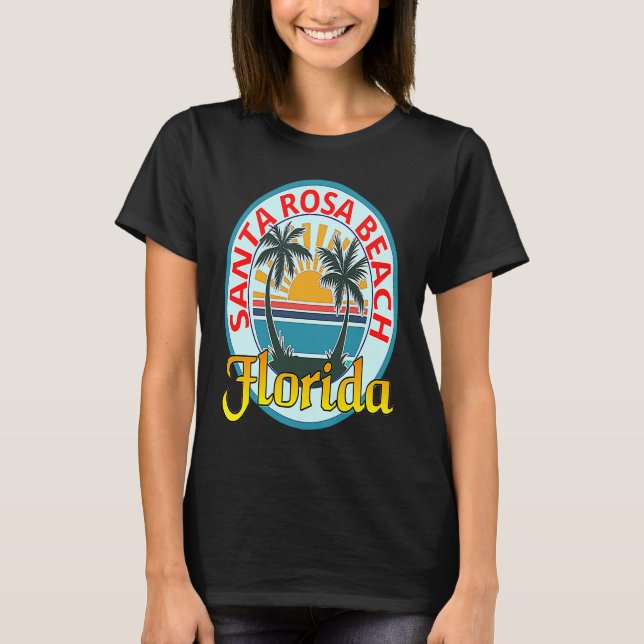 Beach Please Santa Rosa Beach Florida Beach Spring T Shirt (Framsida)
