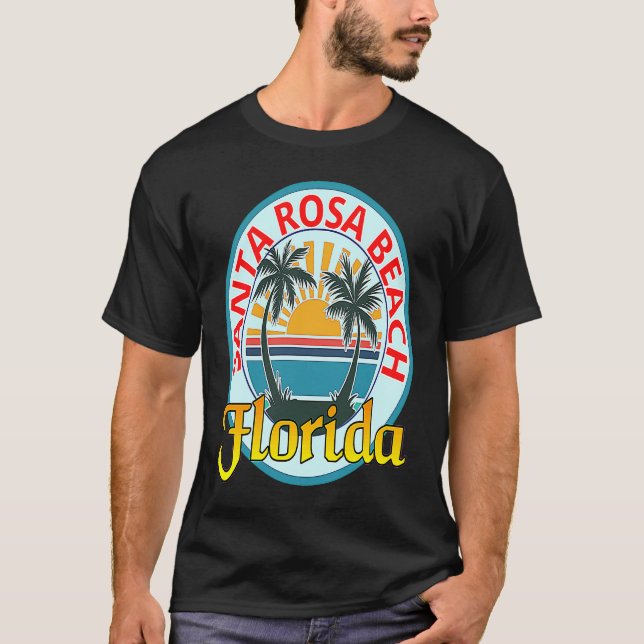 Beach Please Santa Rosa Beach Florida Beach Spring T Shirt (Framsida)