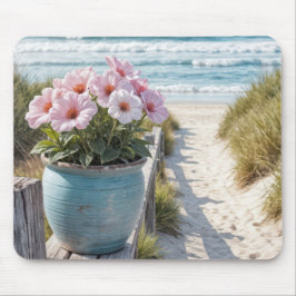 Beach Pot with Rosa Petunias Musmatta