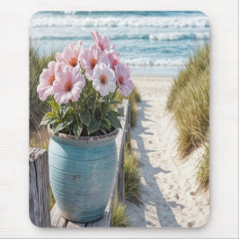 Beach Pot with Rosa Petunias Musmatta