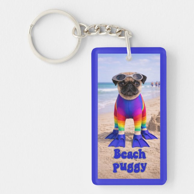 Beach Puggy Nyckelring (Framsidan)