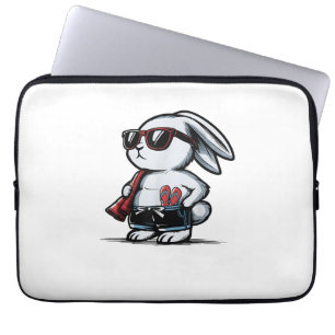 Beach Rabbit Bunny Beach-Goer Summer Laptop Fodral