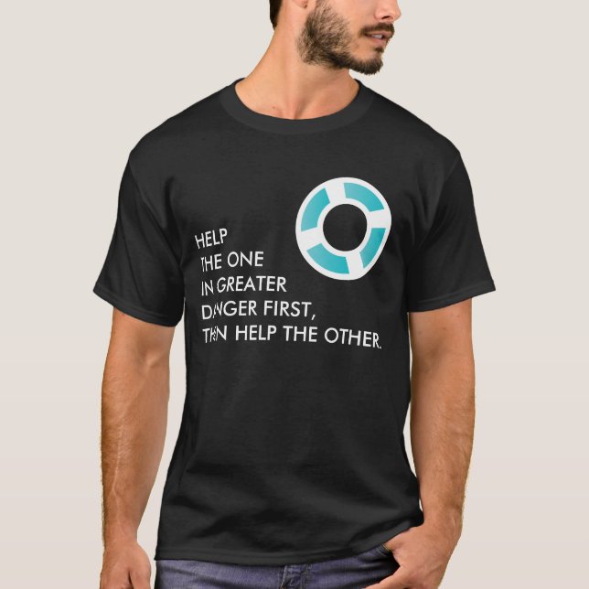 BEACH-RÄDDING - personlig T-shirt (Framsida)