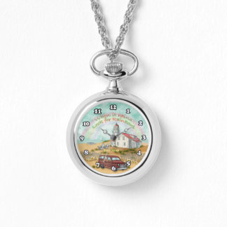 Beach Rainbow Lighthouse Armbandsur