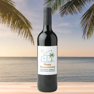 Beach Real Gods Company Cute Anpassade Vinflaska Etikett