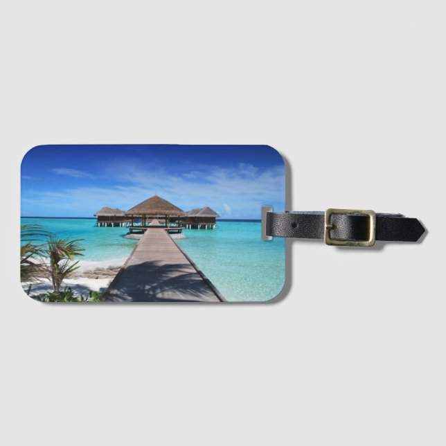 Beach, Resort, Jetty Bagagebricka (Framsida horisontal)