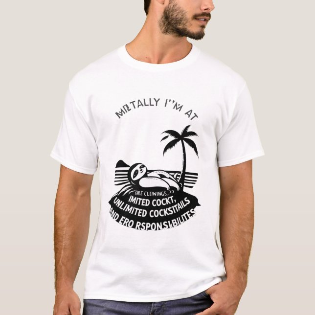 Beach Retro T-Shirt | Slot & Sunset Design (Framsida)