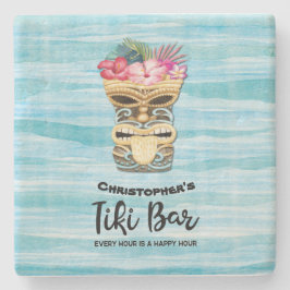 Beach Retro Tiki Pub Monogrammed Stenunderlägg