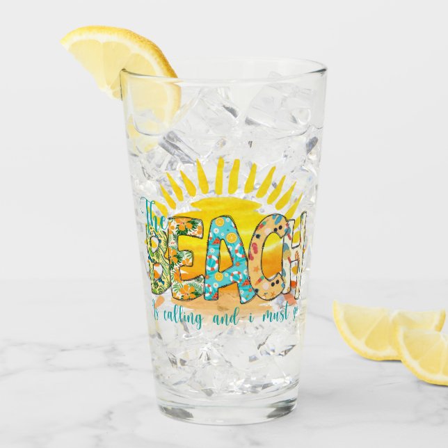 Beach ringer och jag måste gå glaskopp (Framsida Ice)