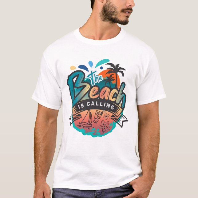 Beach ringer t shirt (Framsida)