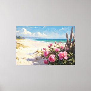 *~* Beach Ro Fences TV2 Stretched-Kanvastryck Canvastryck