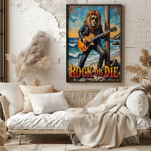 Beach Rocker: Lejon Poster