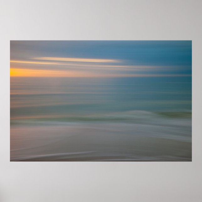 Beach Rörelse suddig Abstrakt | Florida, Förenta s Poster (Framsidan)