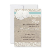 Beach Rustic Burlap Snöre OSA kort