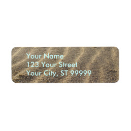 Beach Sand-Adressetiketter Returadress Etikett