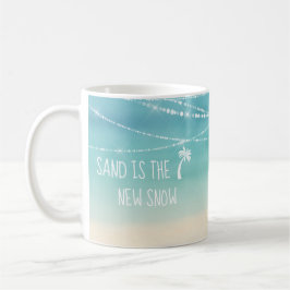 Beach Sand är New Snö Florida Winter Kaffemugg